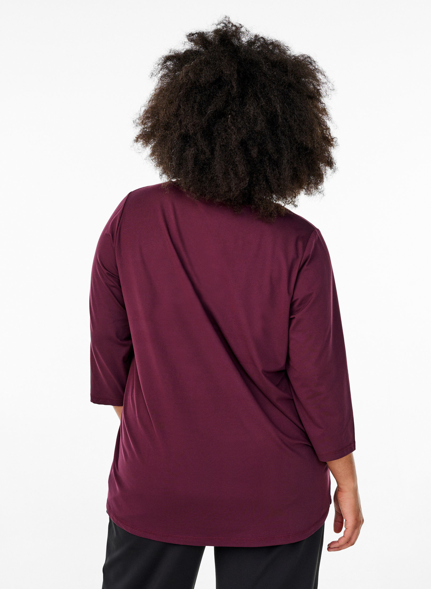 Zizzi Bluzka treningowa z rekawami 3/4, Czerwony, Model image number 2