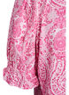 Bluzka z wiskozy z paisley nadrukiem i kwadratowym dekoltem, R&oacute;żowy, Packshot image number 3