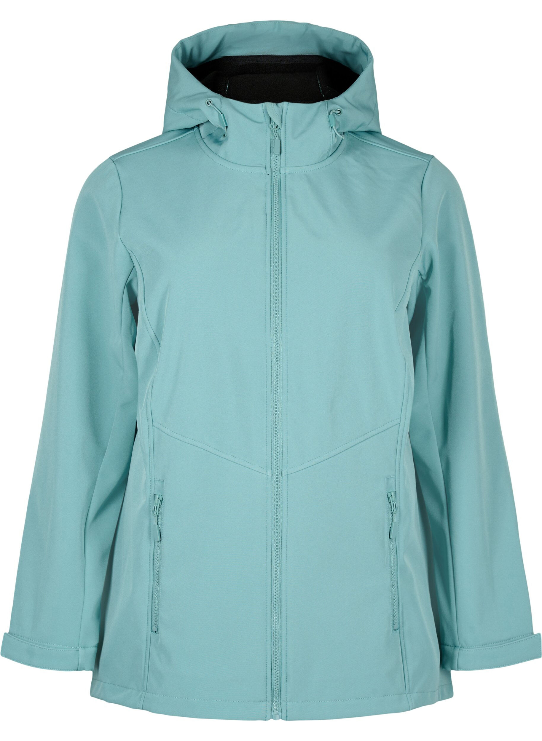 Zizzi Kr&oacute;tka kurtka softshell z kieszeniami, Arctic, Packshot image number 0