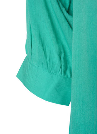 Tunika z wiskozy z rekawami 3/4, Turquoise, Packshot image number 3