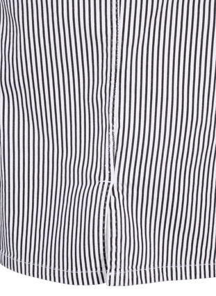 Olówkowa spódnica w paski z kieszeniami, Black & White Stripe, Packshot image number 4