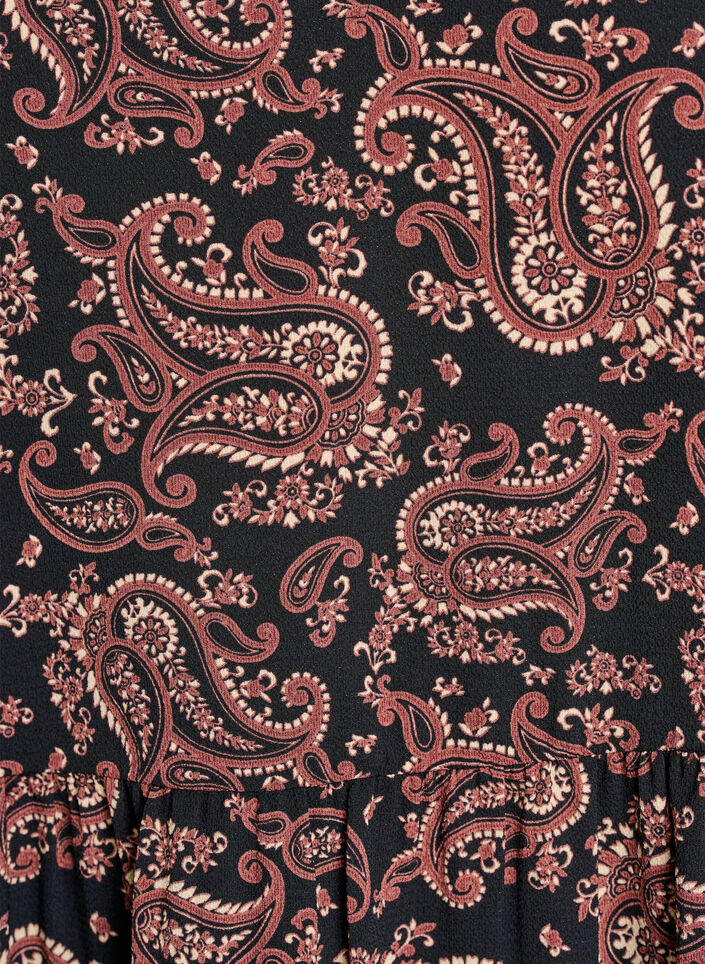 Rozszerzana, odcinana sukienka z&nbsp;kr&oacute;tkim rekawem, Czarne, Packshot image number 2