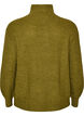 Sweter z wysokim kolnierzem i zamkiem blyskawicznym, Zielony, Packshot image number 1