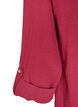 Bluzka z bawelnianego muslinu z haftem angielskim, Czerwony, Packshot image number 3