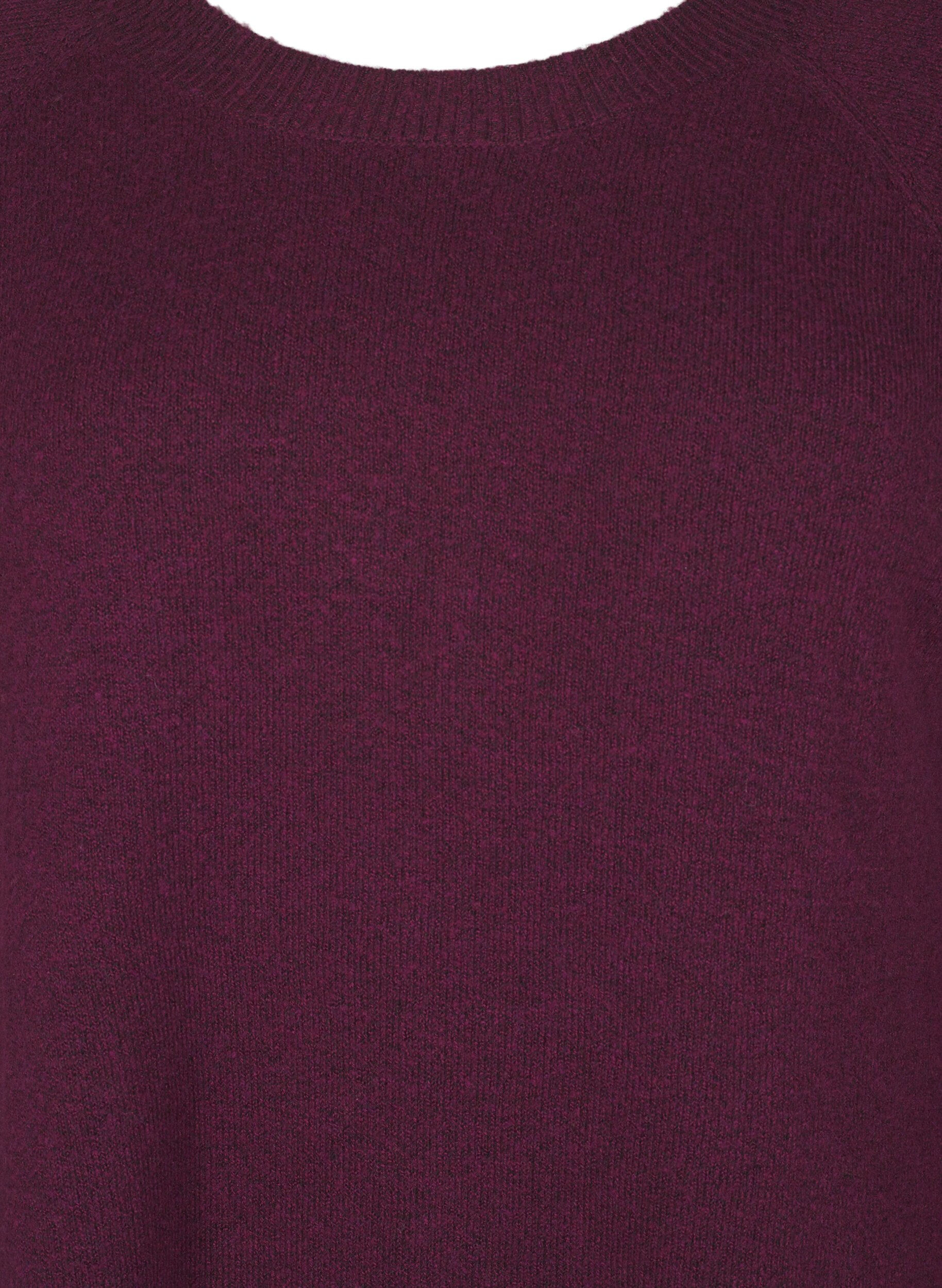 Zizzi Dzianinowa bluzka z koralikami, Potent P. Black Mel., Packshot image number 2