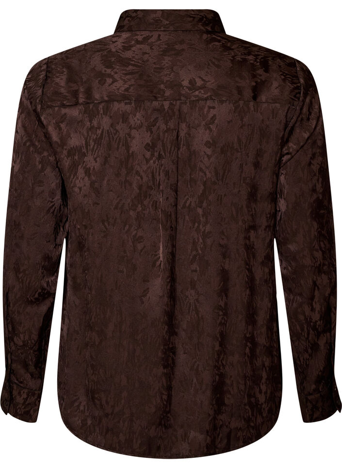Koszula z wzorem paisley w tonacji ton w ton, Brązowy, Packshot image number 1