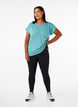 Jednokolorowa koszulka treningowa, Zielony, Model image number 1