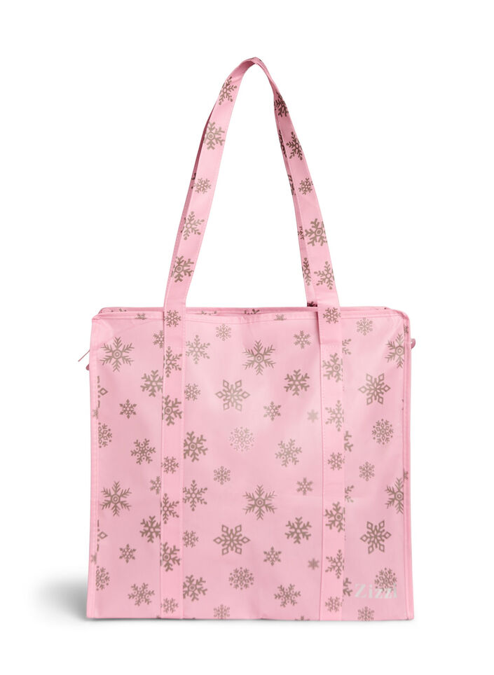 Torba na zakupy z suwakiem, R&oacute;żowy, Packshot image number 0