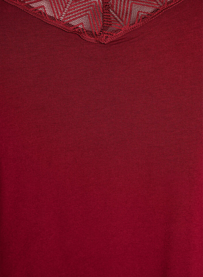 Top z koronkowym detalem i ramiaczkami typu spaghetti, Brązowy, Packshot image number 2