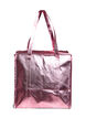 Torba na zakupy z suwakiem, R&oacute;żowy, Packshot image number 1