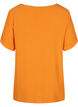 Short-sleeved viscose blouse, Orange Peel, Packshot image number 1