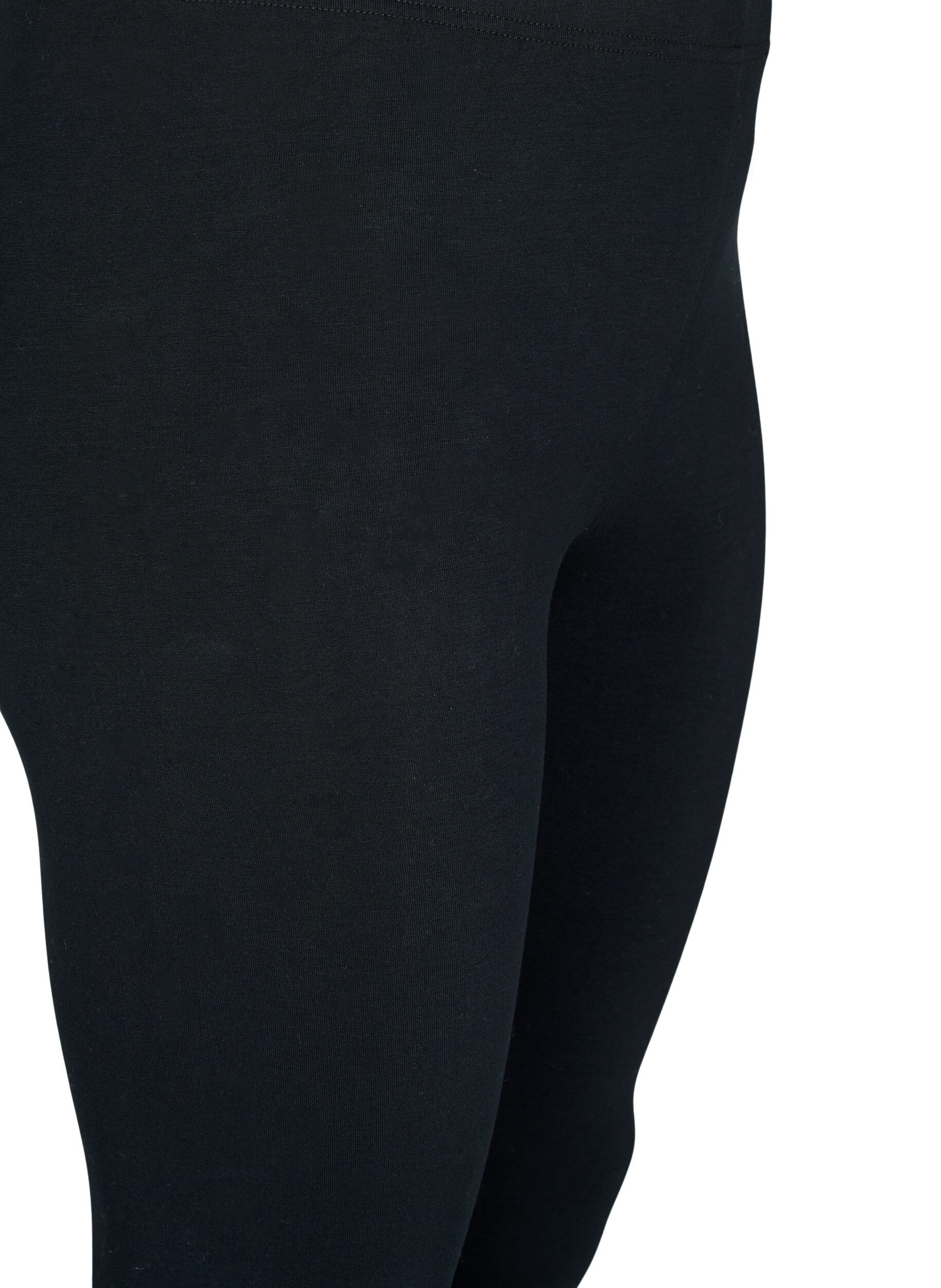 Zizzi Przedluzone legginsy Basic, Czarne, Packshot image number 2