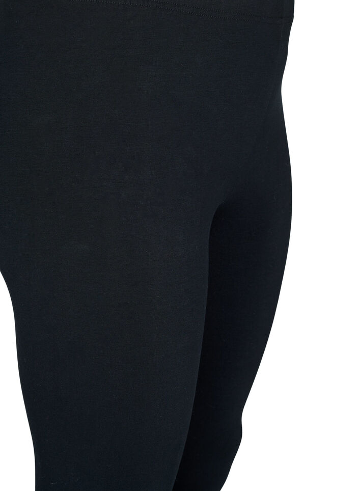 Przedluzone legginsy Basic, Czarne, Packshot image number 2