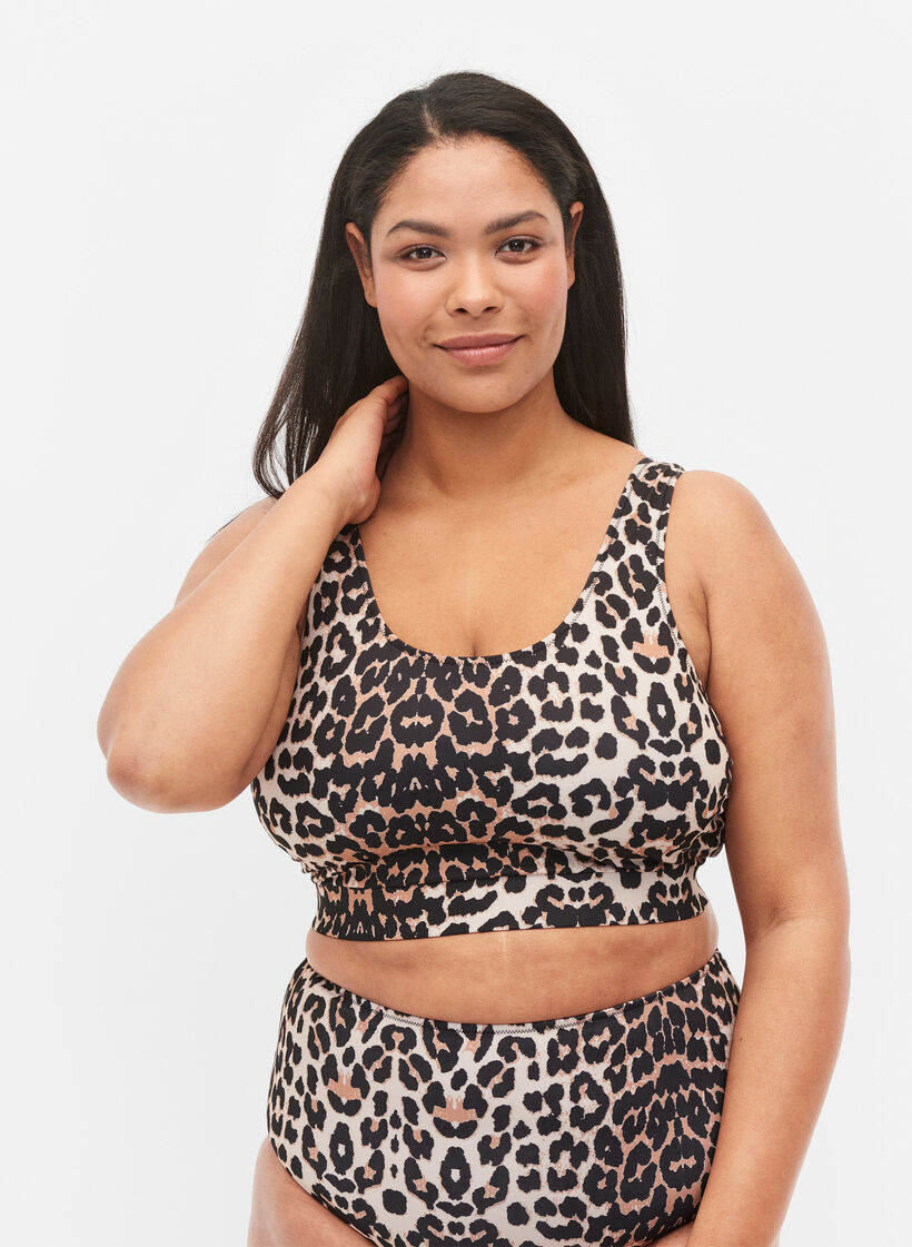 Góra od bikini z okraglym dekoltem, Leo, Model image number 0