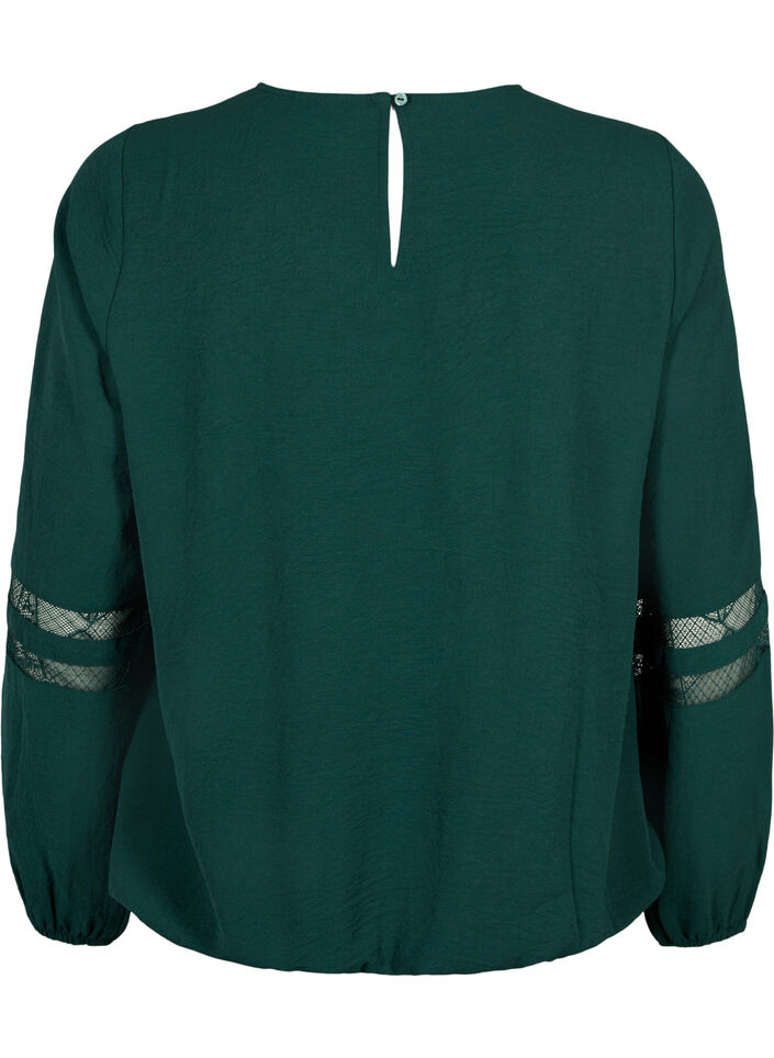 Bluzka z dlugim rekawem i koronka, Scarab, Packshot image number 1