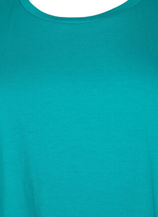 Koszulka z krótkimi rekawami wykonana z mieszanki bawelny, Teal Blue, Packshot image number 2