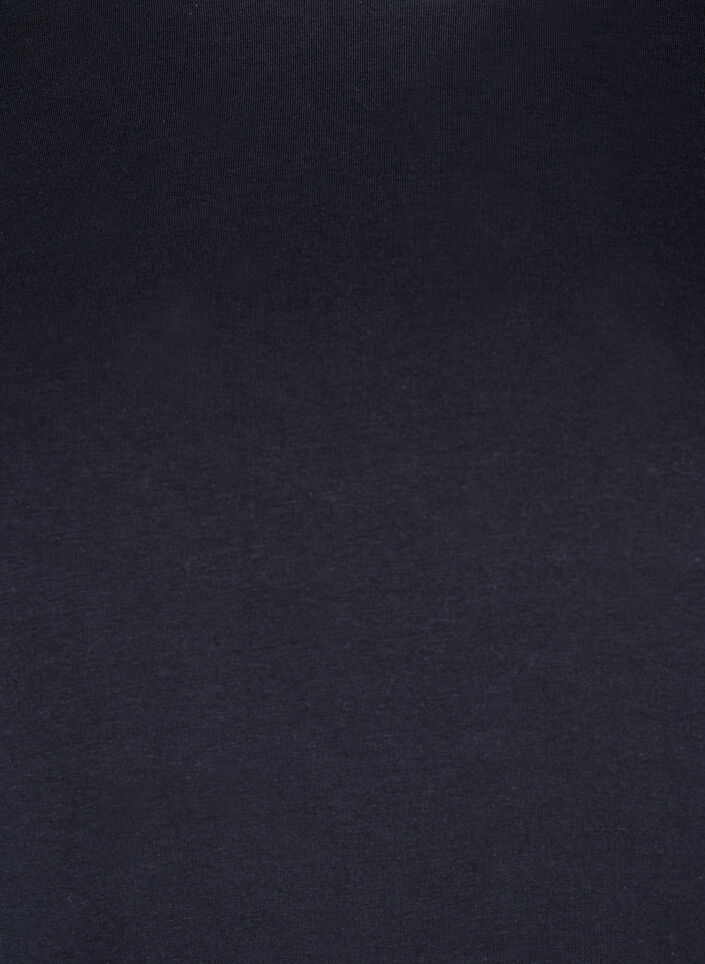 Koszulka z bawelny organicznej z okraglym dekoltem, Black, Packshot image number 2