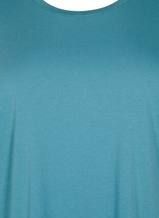 Bawelniana koszulka z rekawami 2/4, Brittany Blue, Packshot image number 2