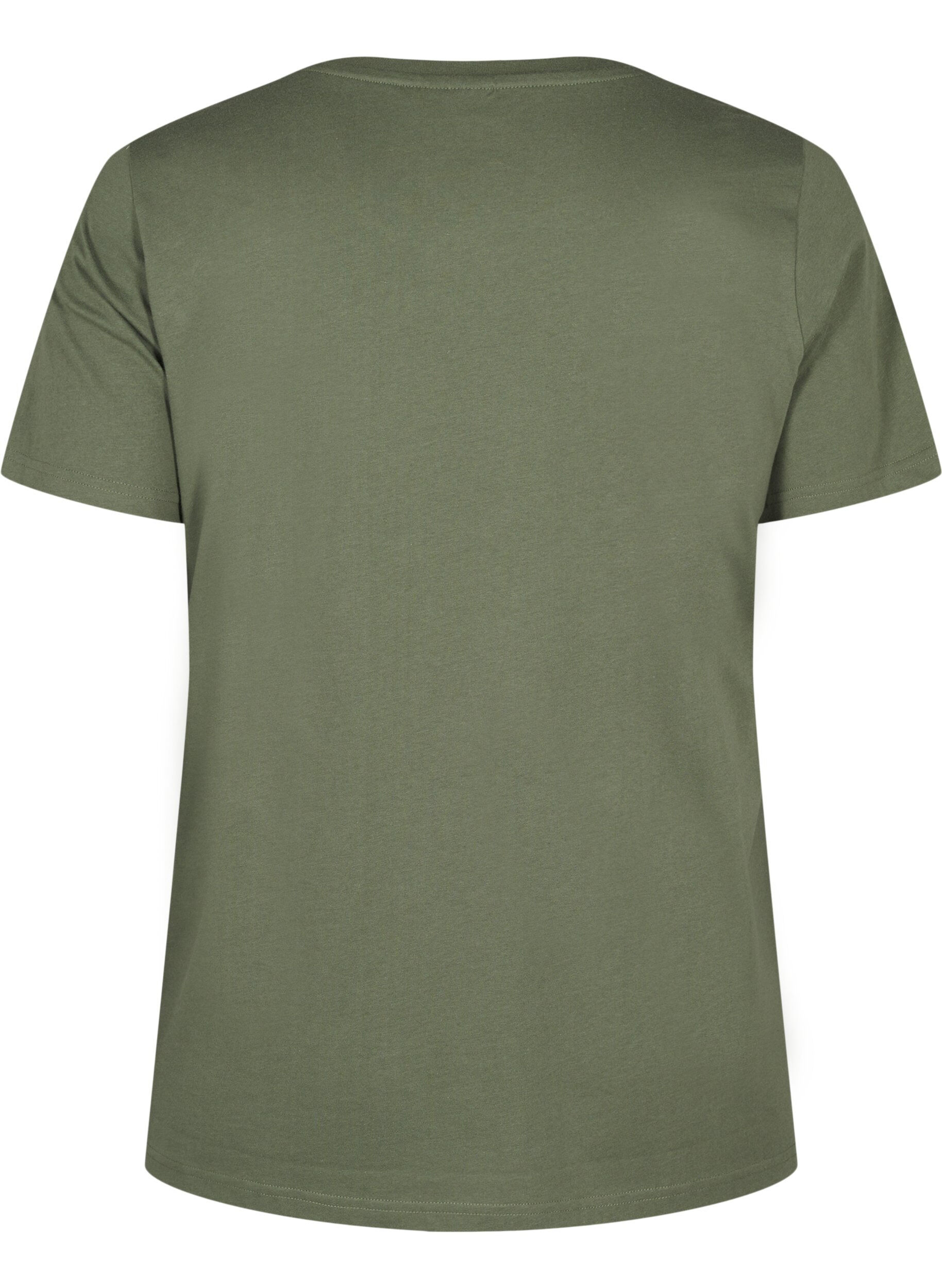 Zizzi T-shirt z bawelny organicznej z kokardka, Thyme, Packshot image number 1