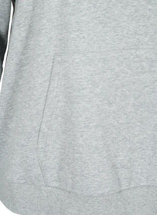 Bluza z kapturem, Light Grey Melange, Packshot image number 3
