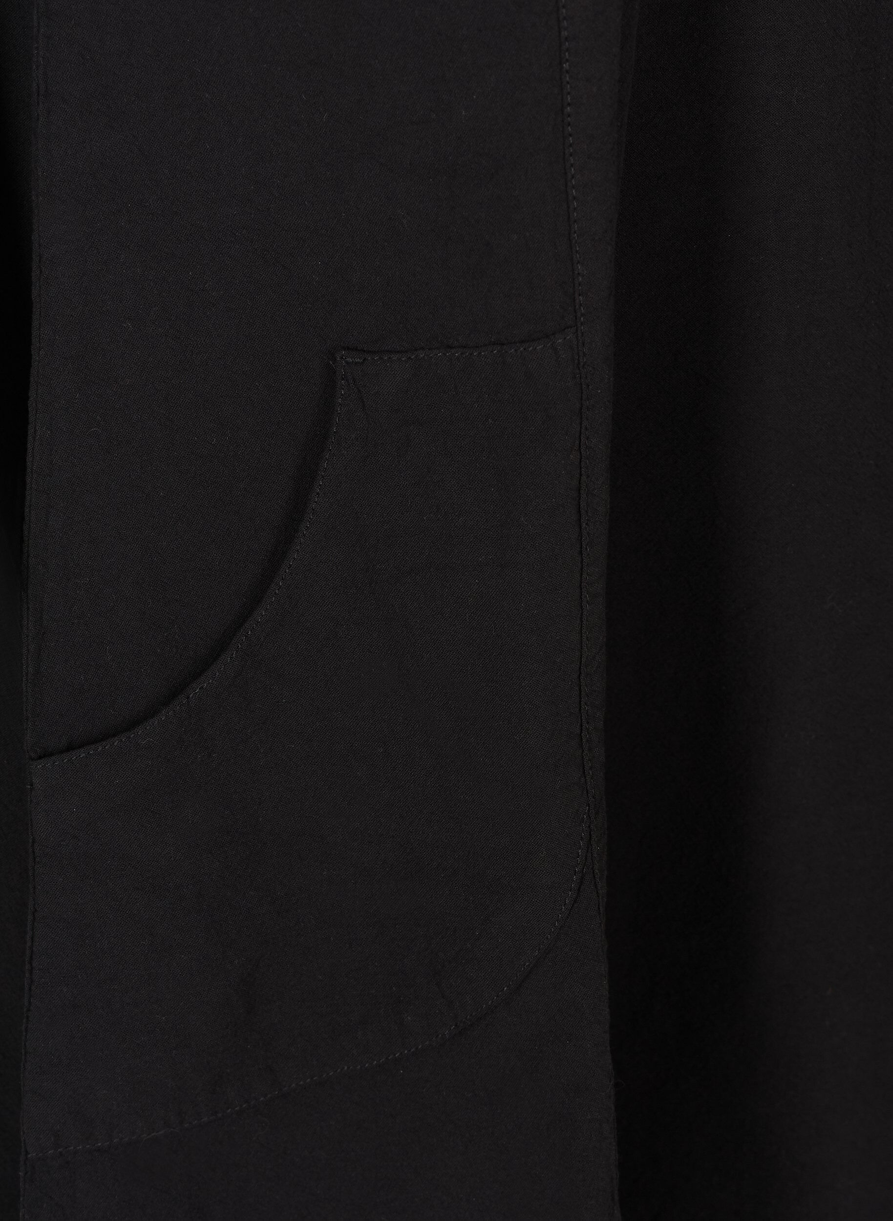 ZizziBawelniana sukienka z kr&oacute;tkim rekawem, Czarne, Packshot image number 3