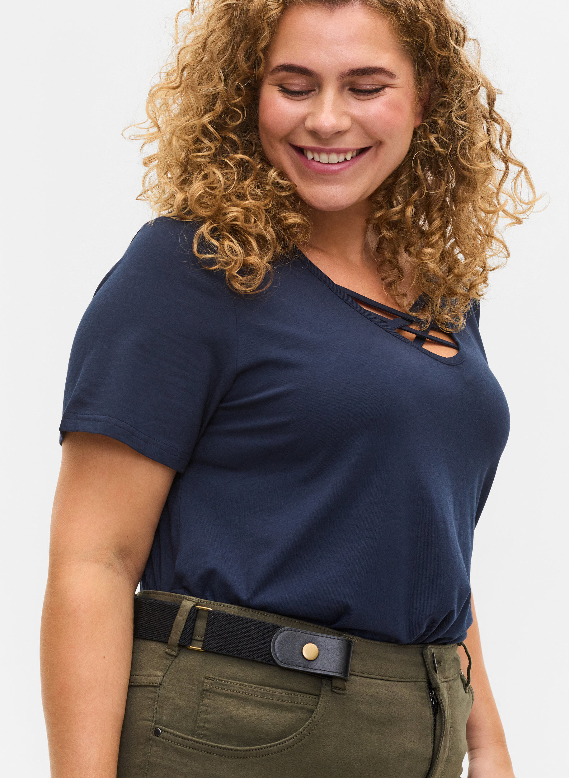 Zizzi Elastyczny pasek, Czarne, Model image number 0