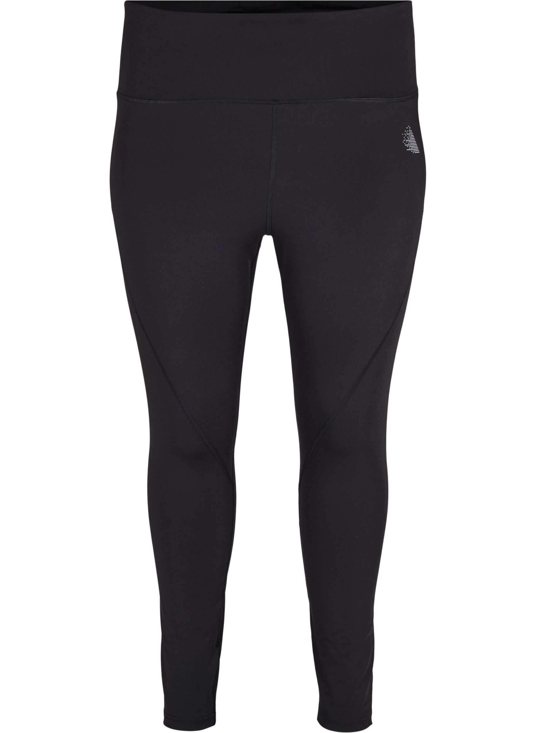 Zizzi CORE, V-SHAPE DEFINE TIGHTS - Kr&oacute;tkie legginsy treningowe, Black, Packshot image number 0