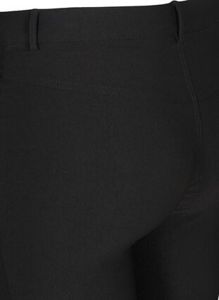 Dopasowane spodnie capri z mieszanki wiskozy, Black, Packshot image number 3