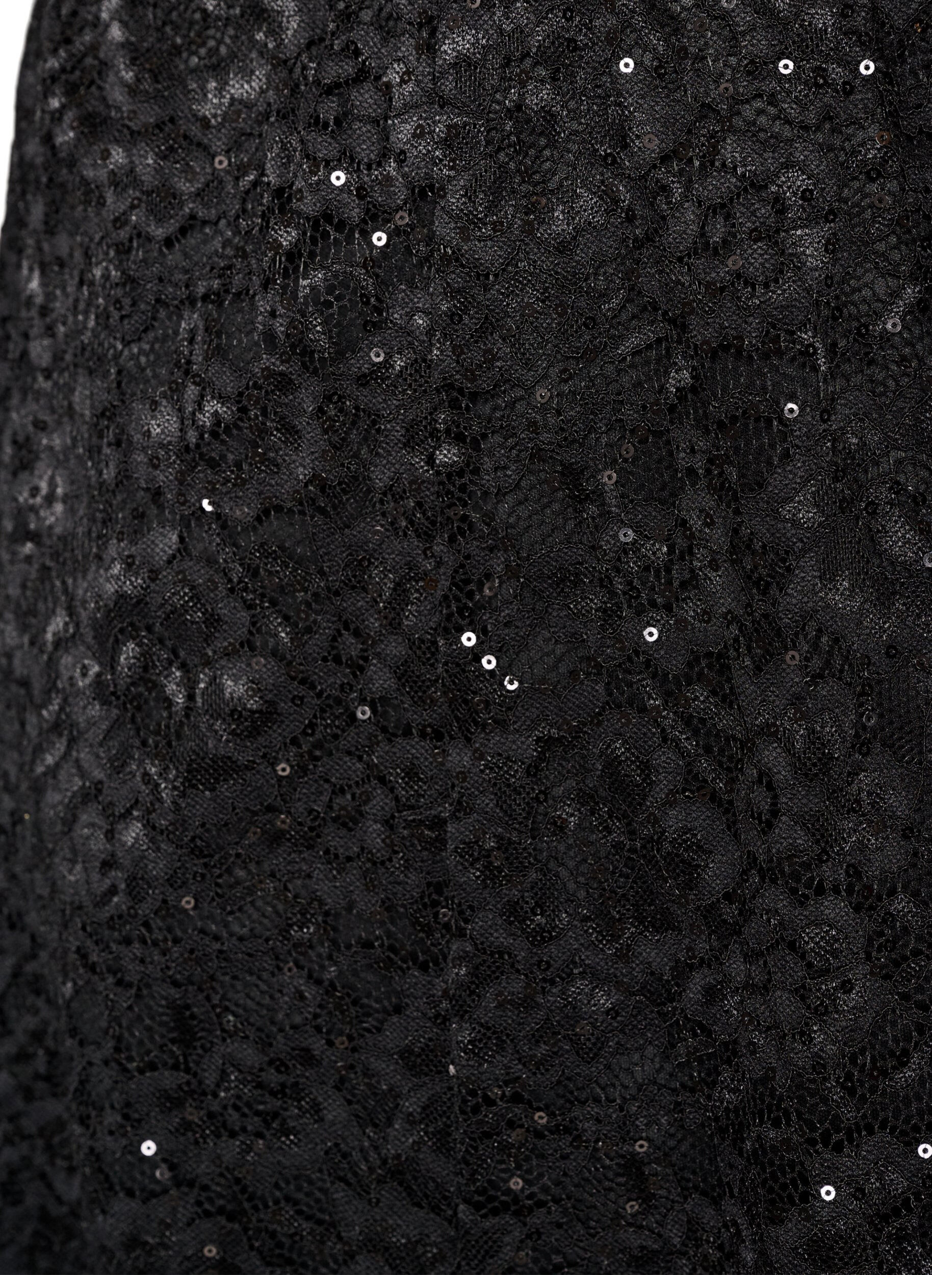 ZizziKoronkowa sp&oacute;dnica midi z cekinami, Czarne, Packshot image number 2