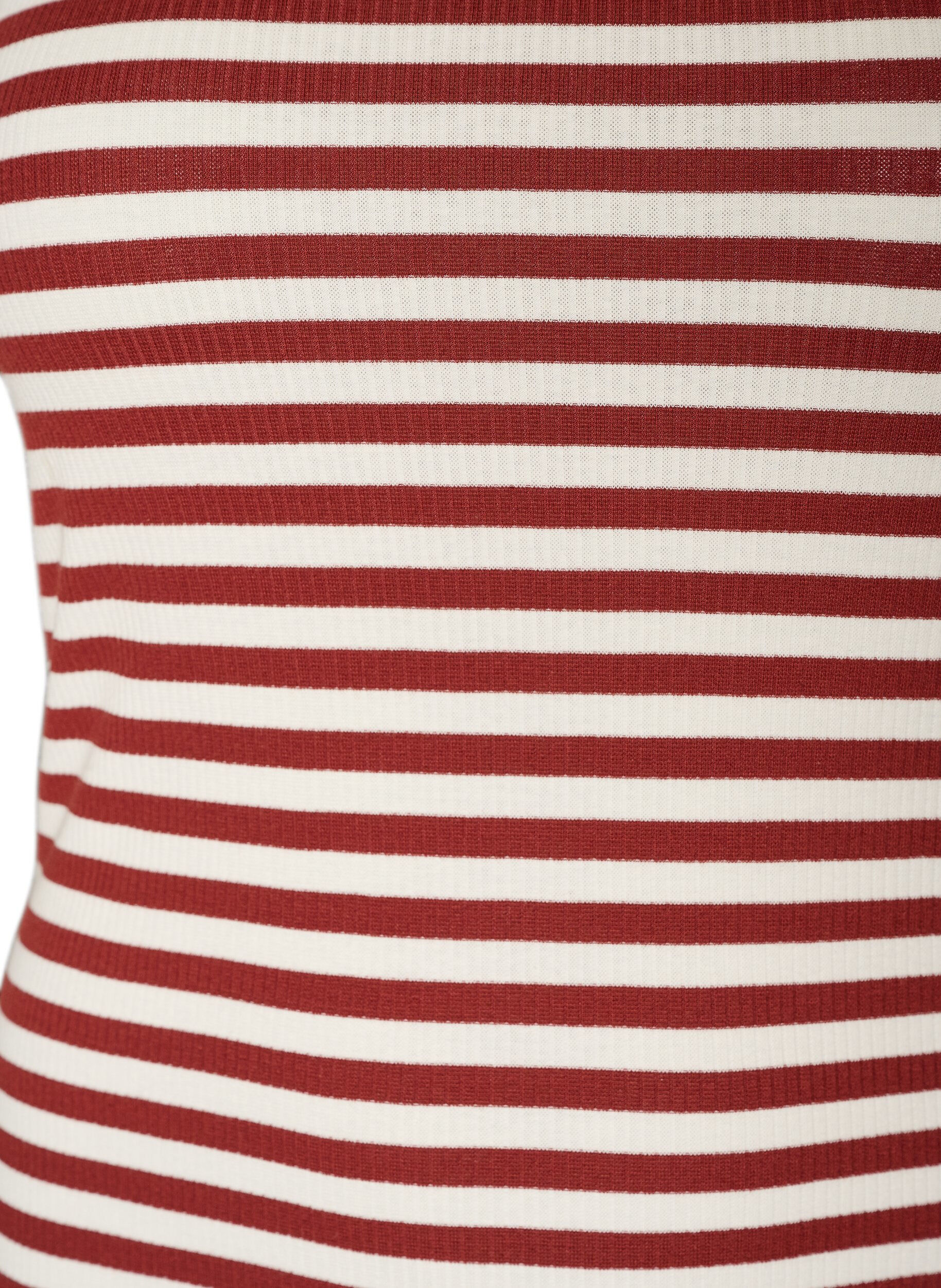 ZizziTank top w paski o prazkowanej strukturze, Czerwony, Packshot image number 2