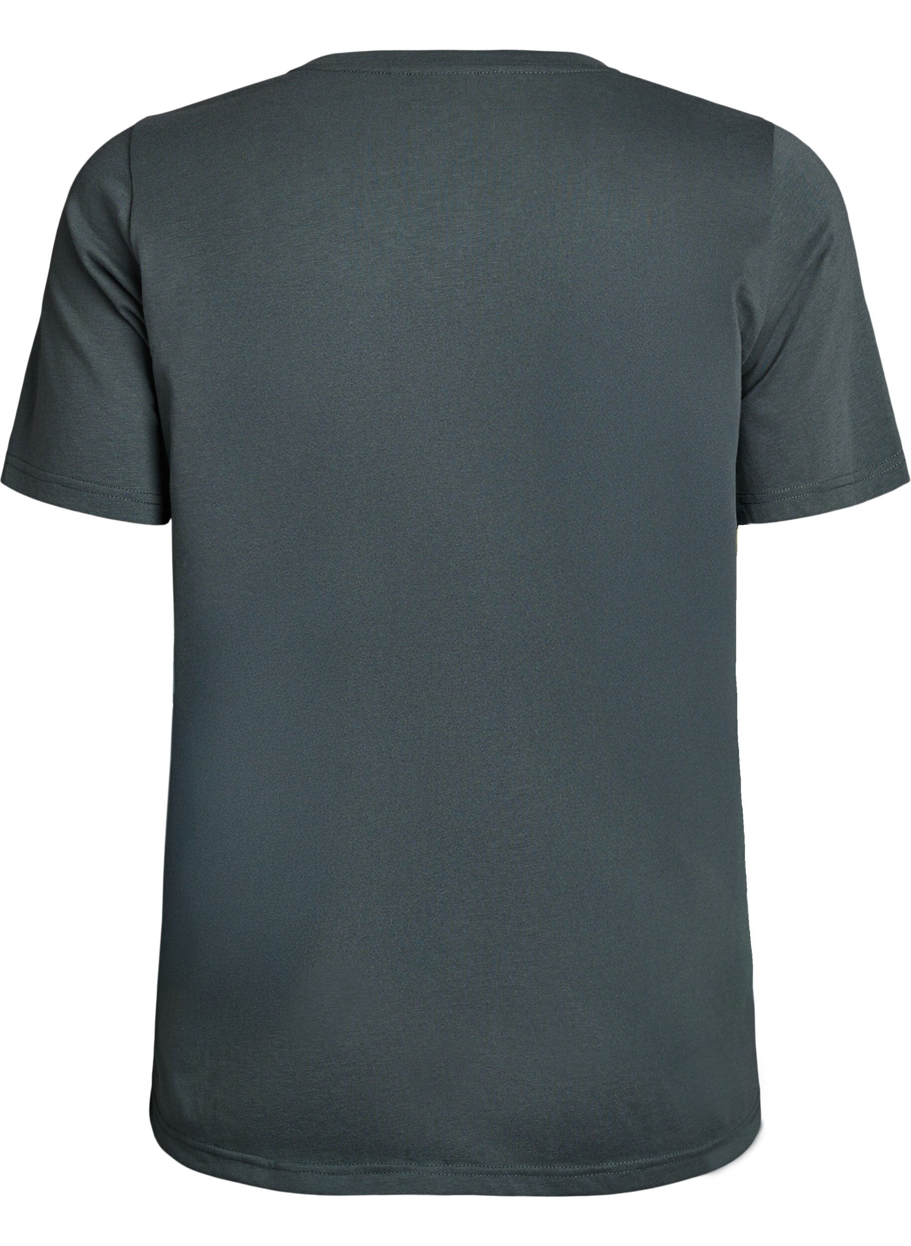 ZizziKoszulka z nadrukiem, Zielony, Packshot image number 1