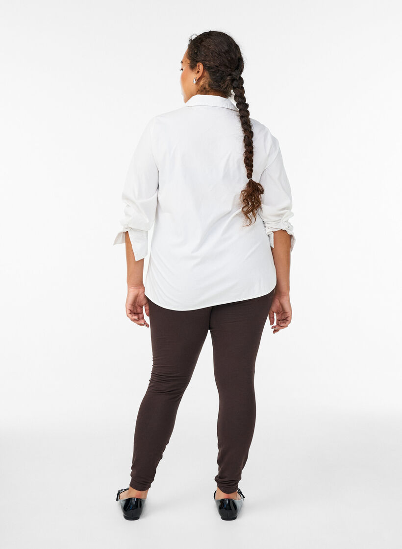 Bawelniane legginsy z podszewka, Brązowy, Model image number 2