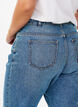 Jeansy Mille typu mom fit z wysokim stanem, Niebieskie, Model image number 3
