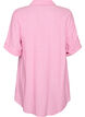 Linen and viscose tunic with A-shape, Pink, Packshot image number 1