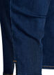 Spodnie capri ze sciagaczem w talii, slim fit, ze stretchowego denimu, Niebieskie, Packshot image number 3