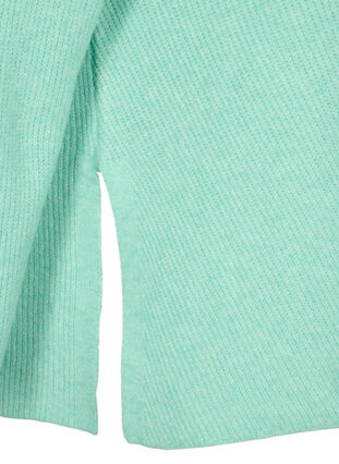 Melanzowy pulower z rozcieciem z boku, Cabbage/White, Packshot image number 3