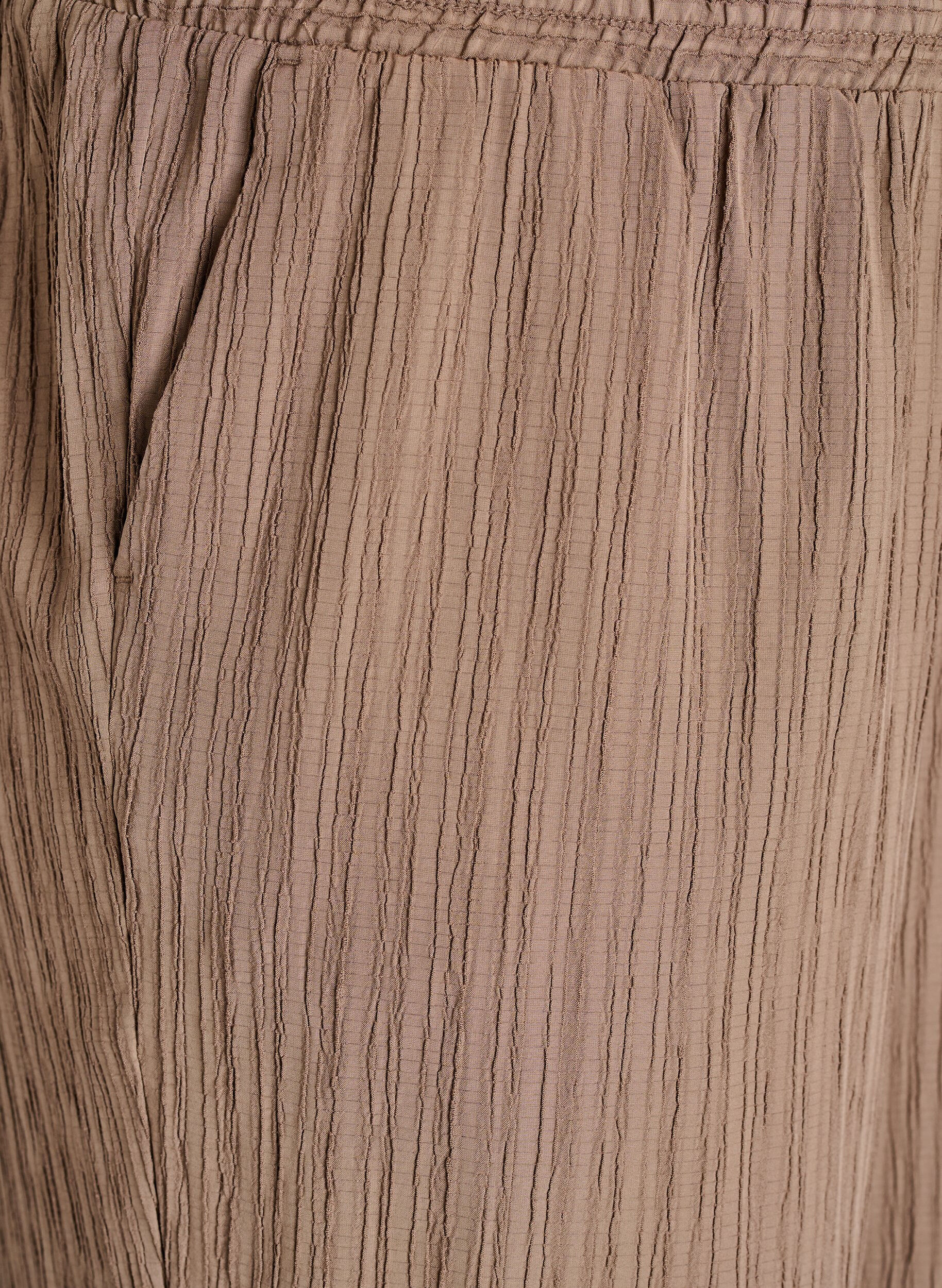 Zizzi FLASH &ndash; Spodnie z wysokim stanem i szerokimi nogawkami, Brązowy, Packshot image number 2