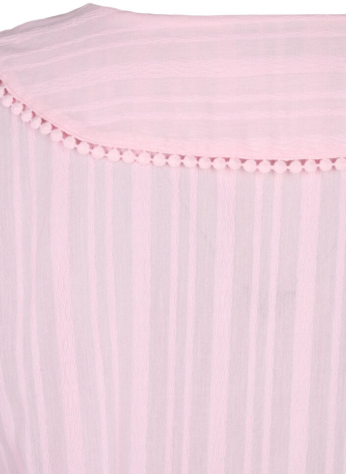 Bawelniano-wiskozowa sukienka z rekawami 3/4, Almond Blossom, Packshot image number 4