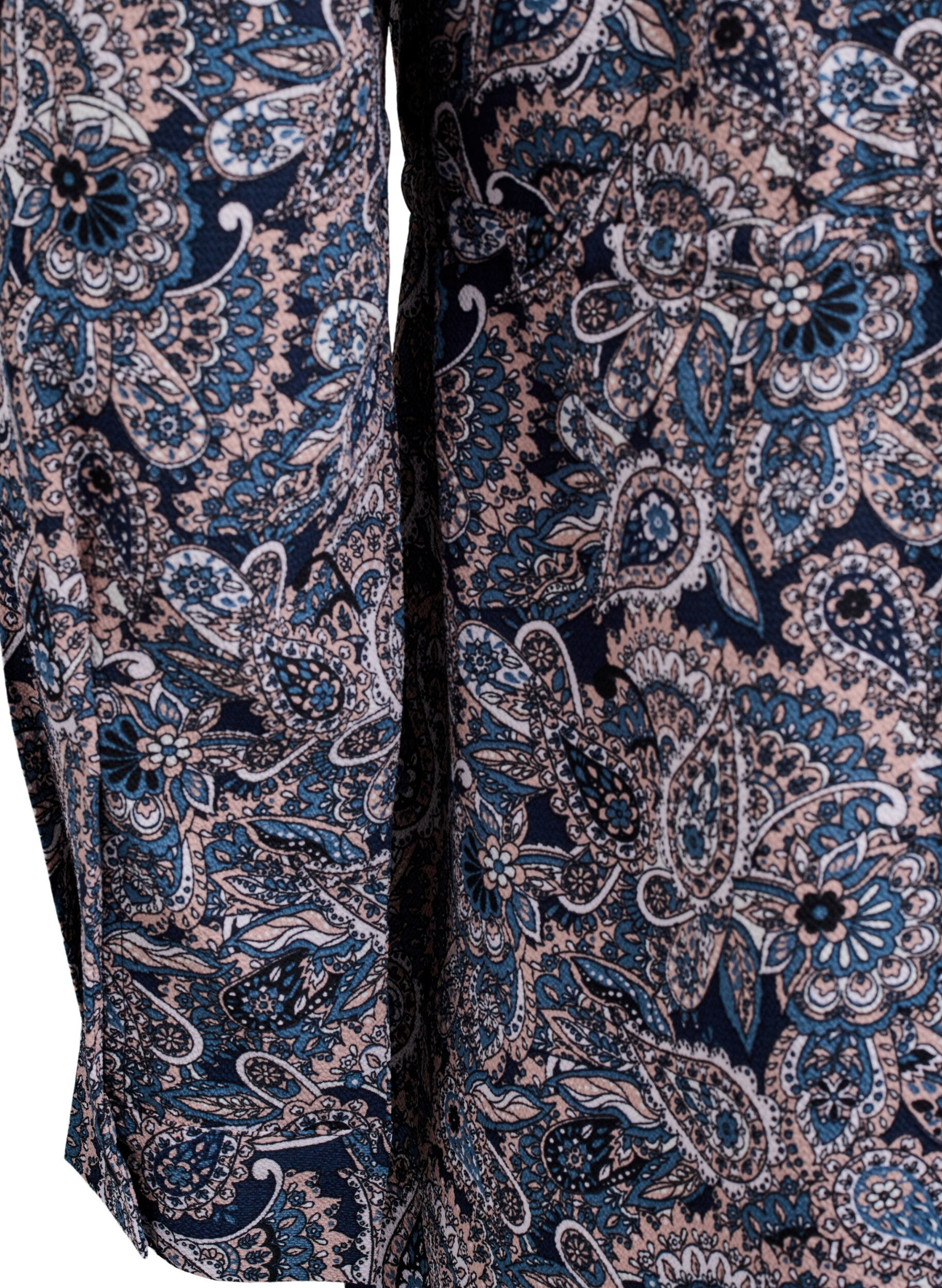 Zizzi Sukienka do kolan z wiazanym paskiem, Beżowy, Packshot image number 3