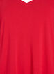 Sukienka t-shirtowa midi z dekoltem w szpic, Czerwony, Packshot image number 2