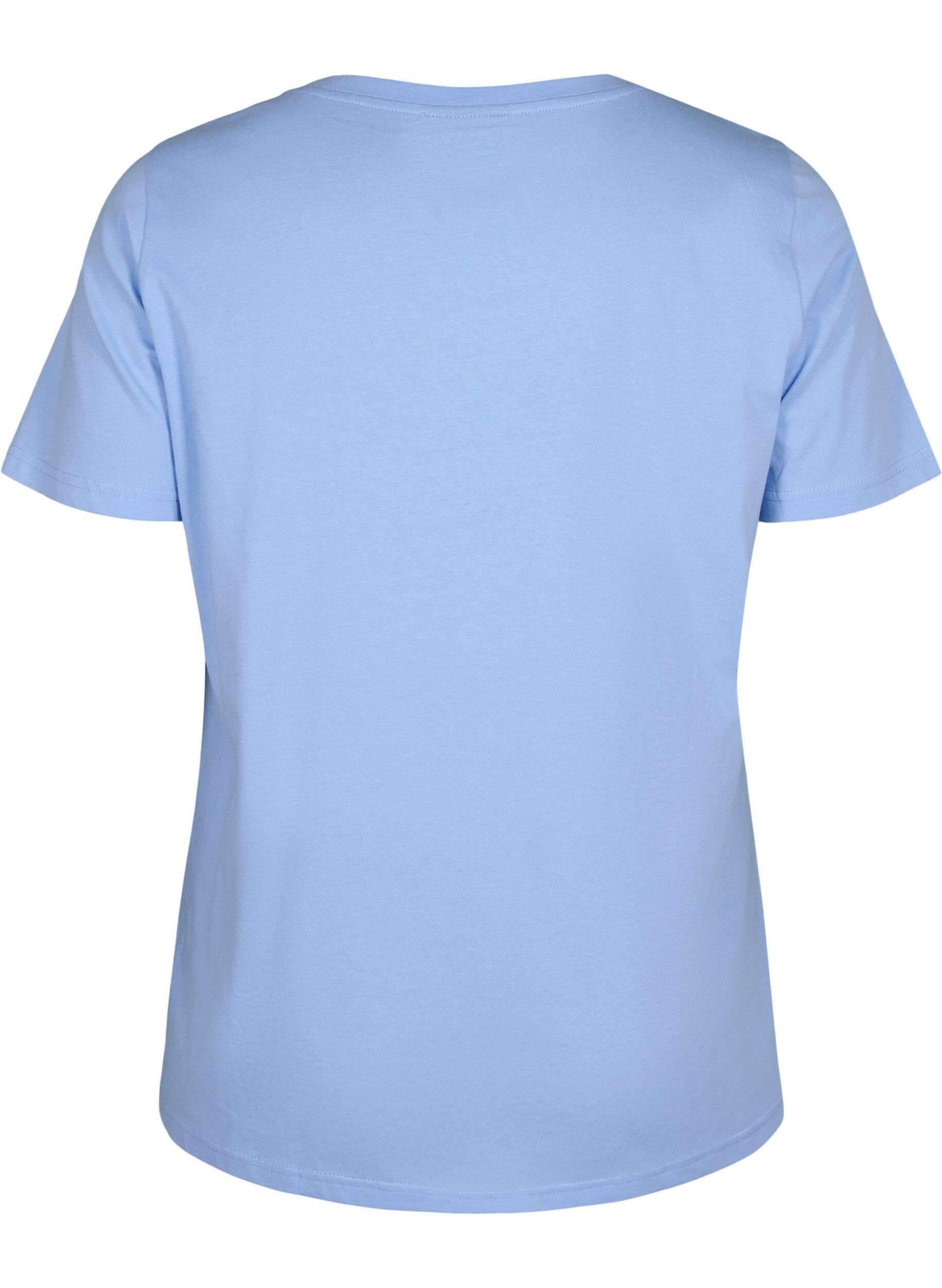 Zizzi Bawelniana koszulka z nadrukiem tekstowym, Serenity w. Paris, Packshot image number 1