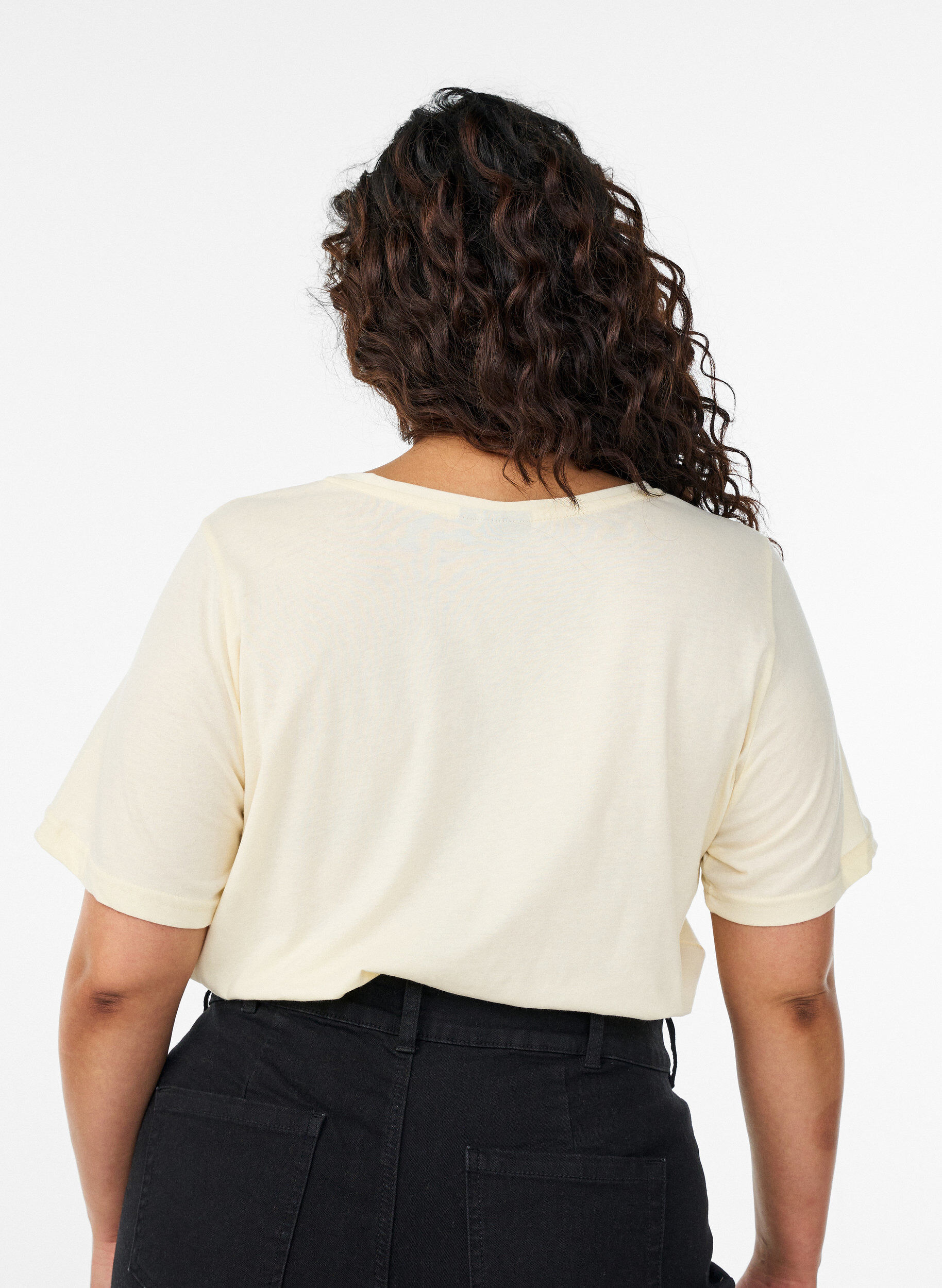 Zizzi Koszulka z nadrukiem, Ż&oacute;łty, Model image number 2