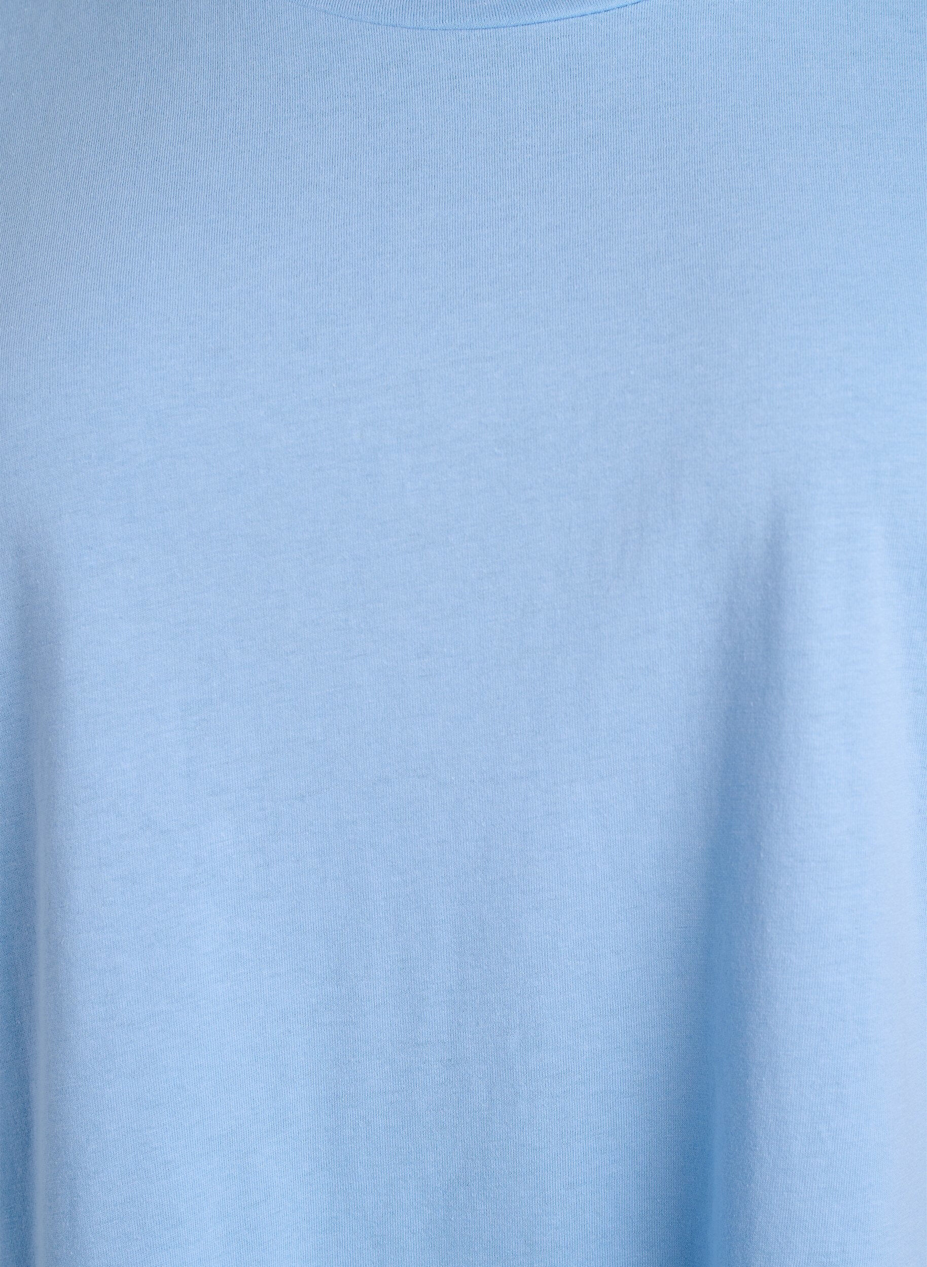 ZizziT-shirt z kr&oacute;tkim rekawem w mieszance bawelny, Niebieskie, Packshot image number 2