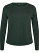 Basicowy T-shirt z dlugim rekawem i okraglym dekoltem, Zielony, Packshot image number 0