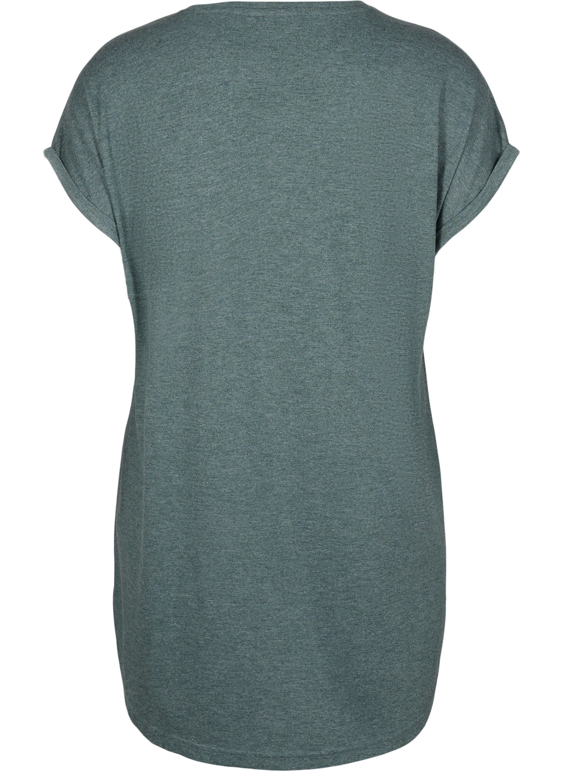 Zizzi Koszula nocna z kr&oacute;tkim rekawem i nadrukiem tekstowym, , Packshot image number 1