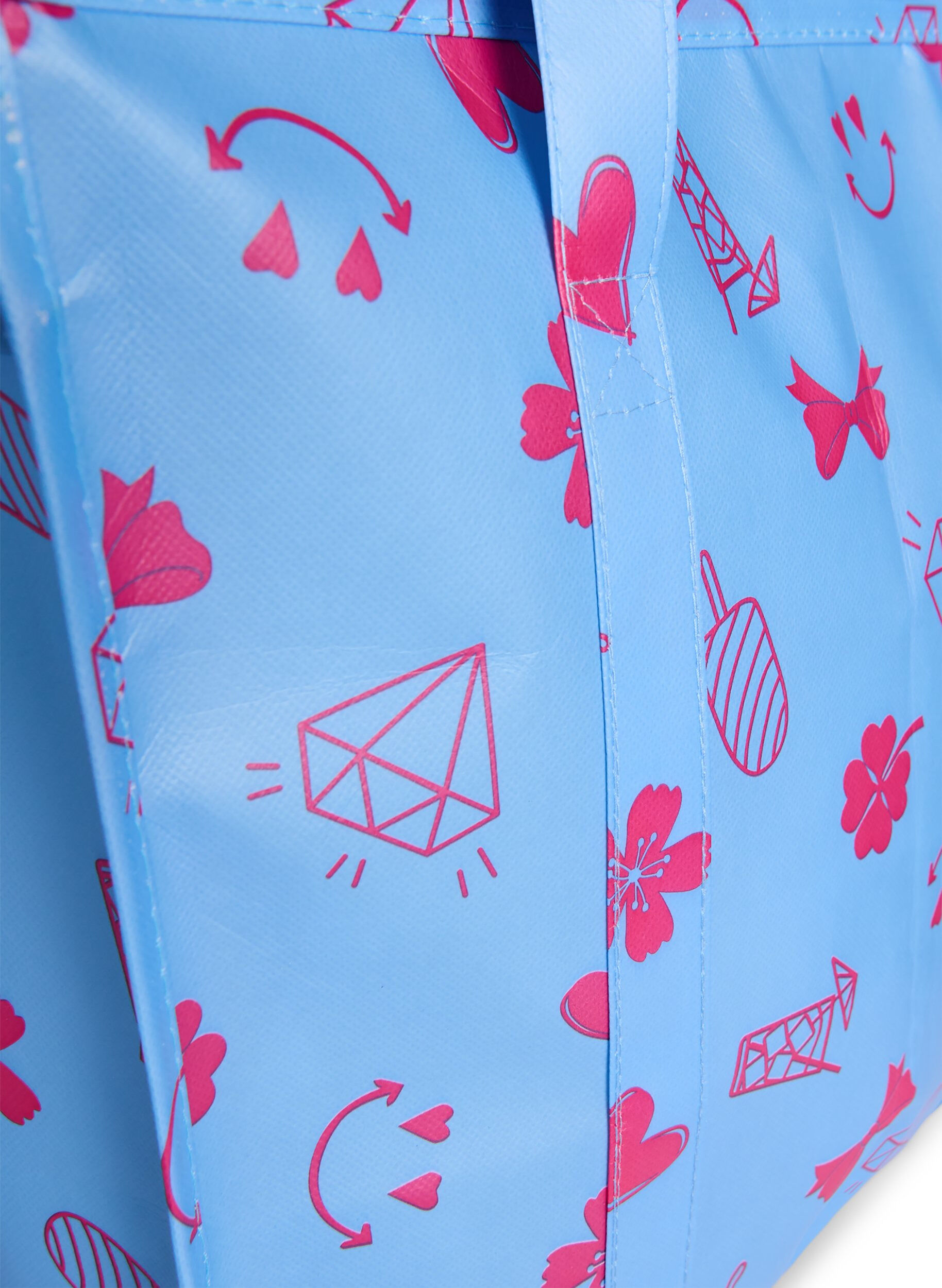 Zizzi Torba na zakupy z suwakiem, Niebieskie, Packshot image number 3