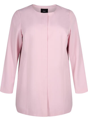 Wiosenna kurtka z ukrytym zapieciem na guziki, Parfait Pink, Packshot image number 0