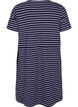 Striped tunic in cotton with short sleeves, Night Sky Stripe, Packshot image number 1