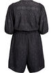 Kombinezon z krótkim rekawem i wiazaniem, Black, Packshot image number 1