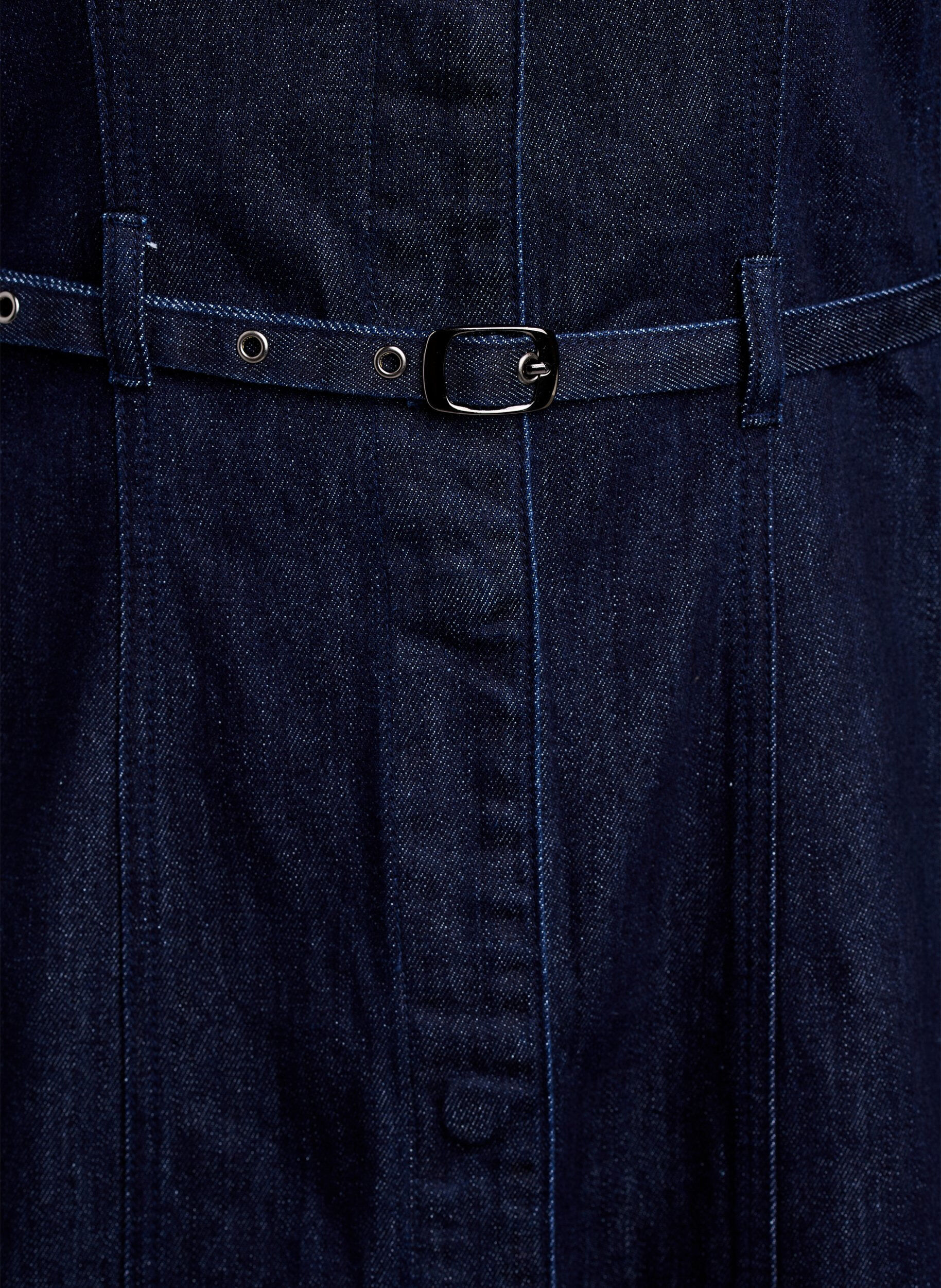 ZizziSukienka z denimu z pasem i 3/4-sleeves, Niebieskie, Packshot image number 3